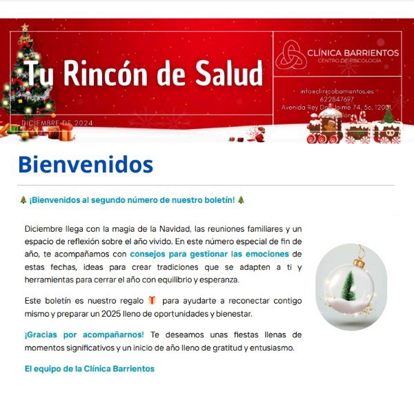 Tu rincón de salud – Diciembre 2024